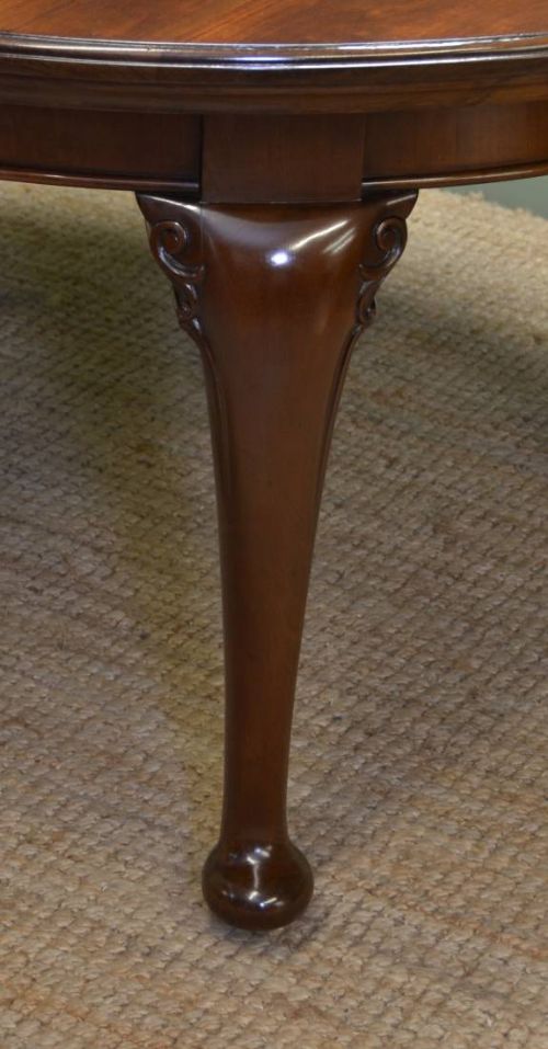 fig 2. Edwardian Walnut Antique Selbat Extending Dining Table
