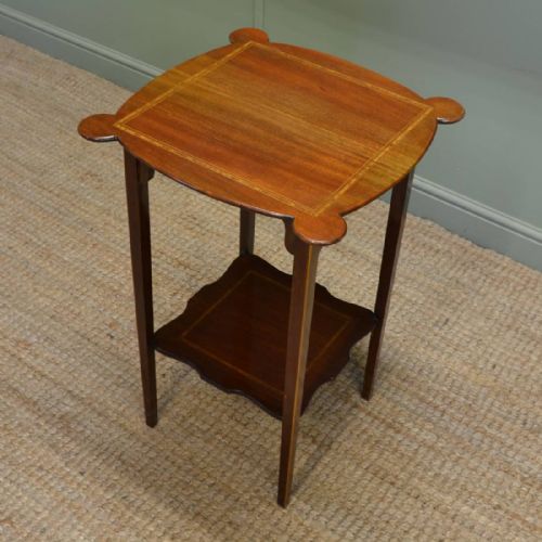 Stylish Edwardian Inlaid Mahogany Antique Occasional Table