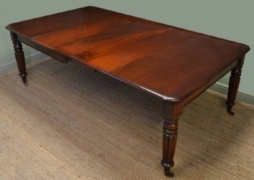 Quality Regency Mahogany Antique Extending Draw Leaf Dining Table