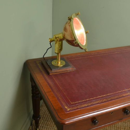 Stylish Large Ships Reclaimed Desk Lamp