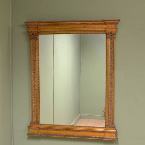 Gilt Edwardian Overmantle Decorative Mirror