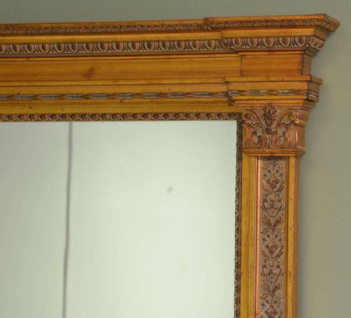 fig 1. Gilt Edwardian Overmantle Decorative Mirror