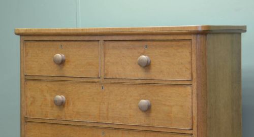fig 2. Light Mellow Oak Victorian Country Antique Chest Of Drawers