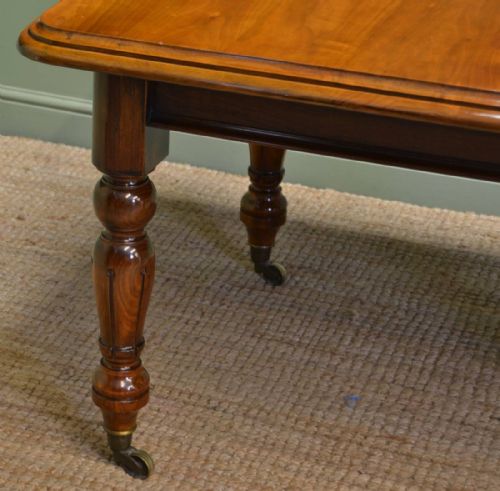 fig 1. Quality Figured Walnut Victorian Antique Dining Table