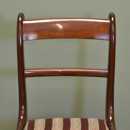 fig 2. Set of Six Antique Regency Mahogany Dining Chairs of Superb Quality.