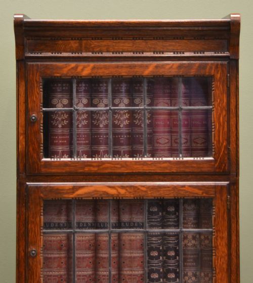 fig 2. ‘Minty’ Edwardian Antique Office Bookcase of Small Proportions. 