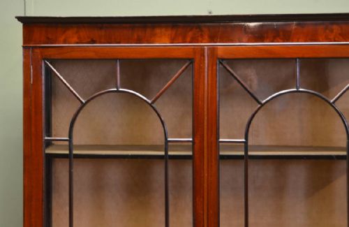 fig 2. Elegant Edwardian Antique Mahogany Display Cabinet