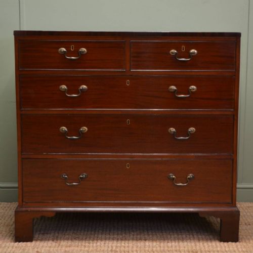 Spectacular Regency Mahogany Antique Bachelors Chest