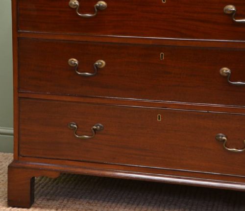 fig 1. Spectacular Regency Mahogany Antique Bachelors Chest