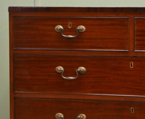 fig 2. Spectacular Regency Mahogany Antique Bachelors Chest
