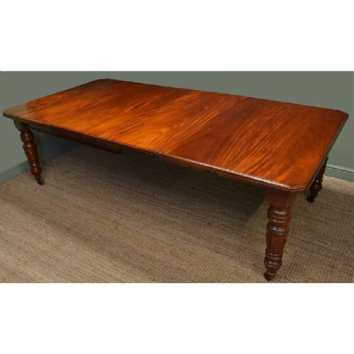 fig 1. Large Victorian Antique Walnut Wind out Dining Table