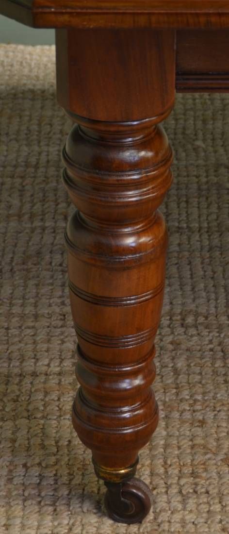 fig 2. Large Victorian Antique Walnut Wind out Dining Table