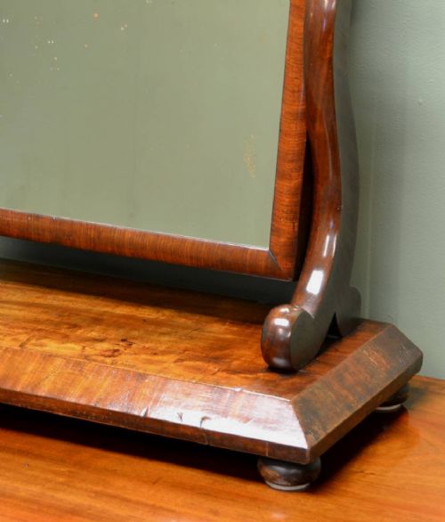 fig 1. Beautifully Figured Elegant Victorian Dressing Table Mirror 
