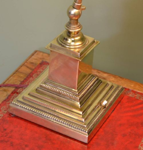 fig 1. Solid Brass Antique Art Deco Desk Lamp