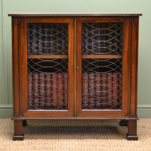 Small Regency Mahogany Antique Cabinet of Small Proportions