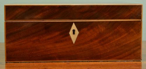 fig 1. Spectacular Regency Flamed Mahogany Antique Jewellery Box