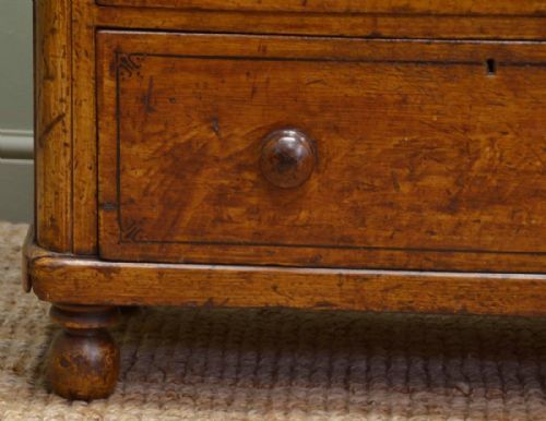 fig 1. Small Victorian Antique Chest Of Drawers with the Original Painted Pine Finish