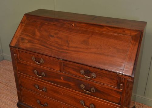 fig 1. Quality Solid Mahogany Country Georgian Antique Bureau