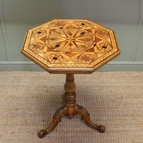 Breathtaking Victorian Pollard Oak Specimen Table