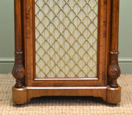 fig 1. Splendid Figured Walnut Antique Victorian Cabinet