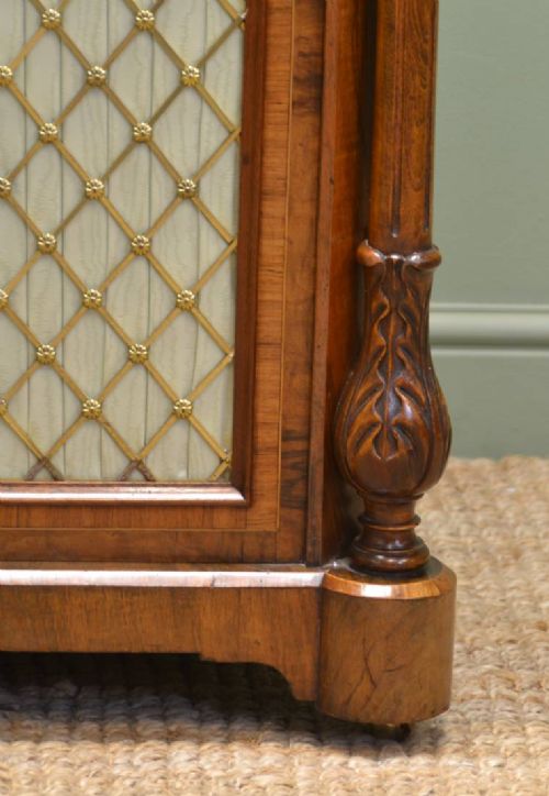 fig 2. Splendid Figured Walnut Antique Victorian Cabinet