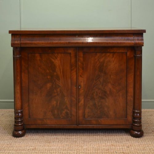 

Quality Regency Figured Mahogany Antique Cabinet
