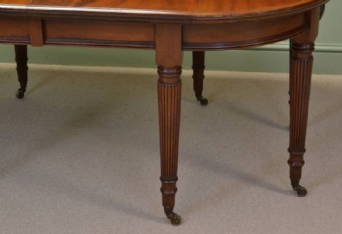 fig 1. Large Victorian Mahogany Antique Gillows Design Extending Dining Table