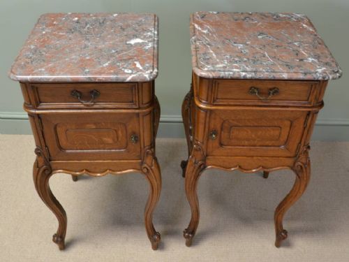 fig 1. Stunning Pair Of Victorian Antique Oak Side Cabinets