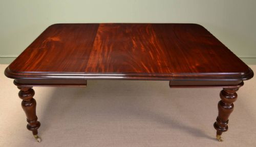 
Beautifully Figured Mahogany Antique Victorian Dining Table
