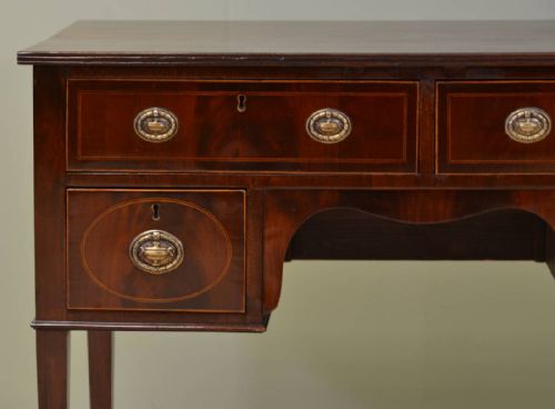 fig 1. Fine Edwardian Mahogany Antique Writing Desk