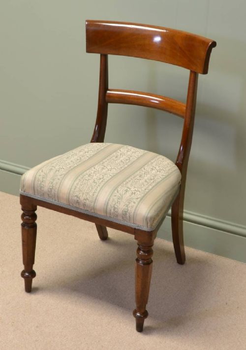 fig 2. Elegant Antique Victorian Bar Back Antique Mahogany Dining Chairs