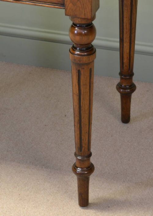 fig 1. Arts And Crafts Golden Oak Victorian Antique Writing Table