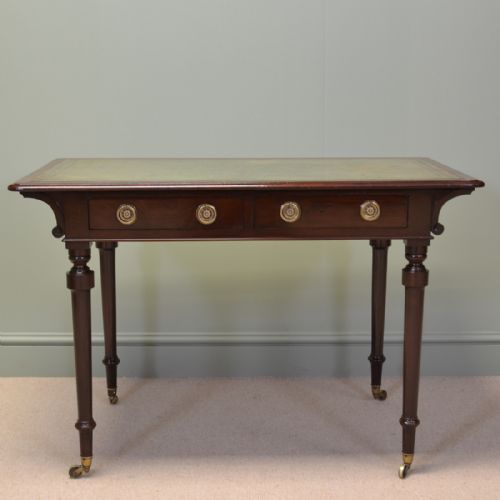 Victorian Mahogany Antique Writing Table / Desk