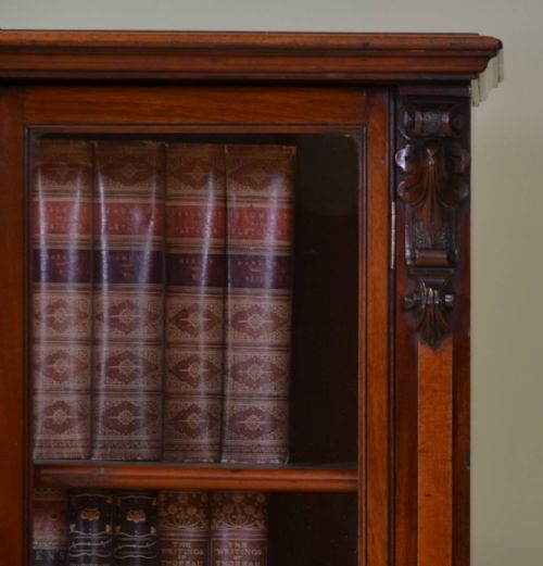 fig 2. Magnificent Victorian Antique Glazed Mahogany Bookcase 