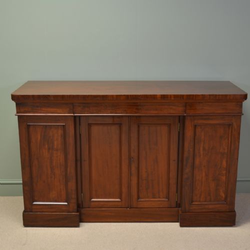 fig 1. Magnificent Figured Mahogany Antique Victorian Sideboard