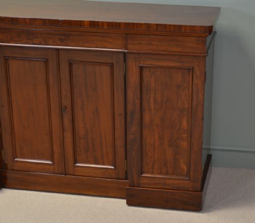 fig 2. Magnificent Figured Mahogany Antique Victorian Sideboard