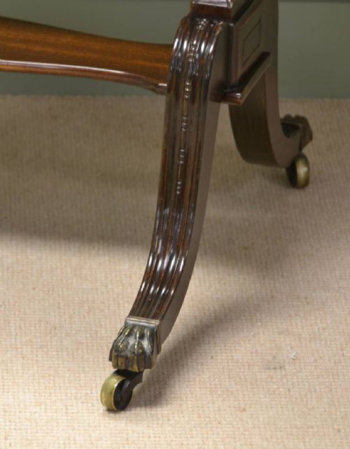 fig 2. Elegant Edwardian Walnut Antique Cheval Mirror