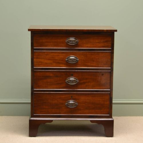 Small Edwardian Mahogany Antique Chest of Drawers