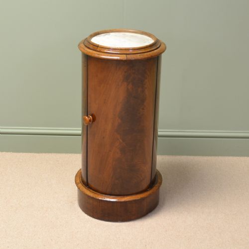 
Victorian Flamed Mahogany Cylinder Pot Cupboard 
