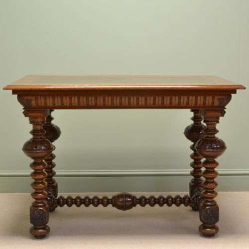 
Spectacular Victorian Walnut Antique Centre Table / Writing Table / Desk
