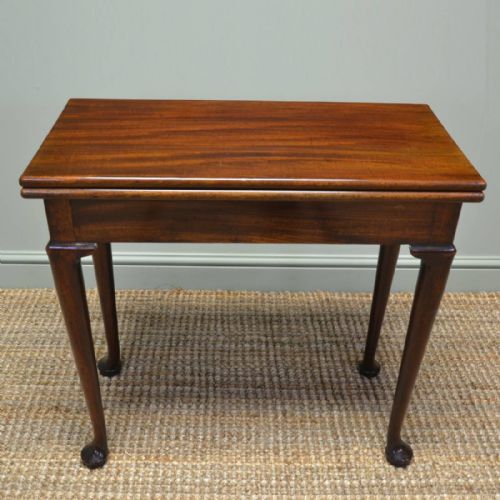 Elegant Cuban Mahogany Georgian Antique Small Console / Tea Table