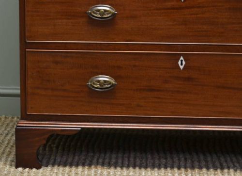 fig 1. Beautiful Regency Antique Mahogany Chest Of Drawers