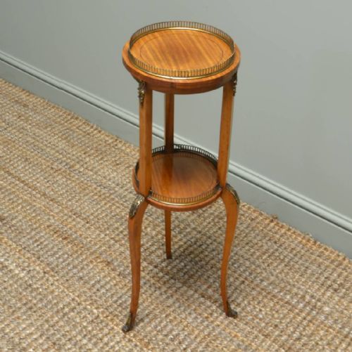 
Spectacular Victorian Satinwood Lamp Table / Jardinière Stand
