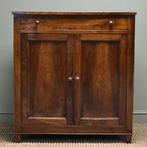 French Country Cherry Wood Antique Cupboard