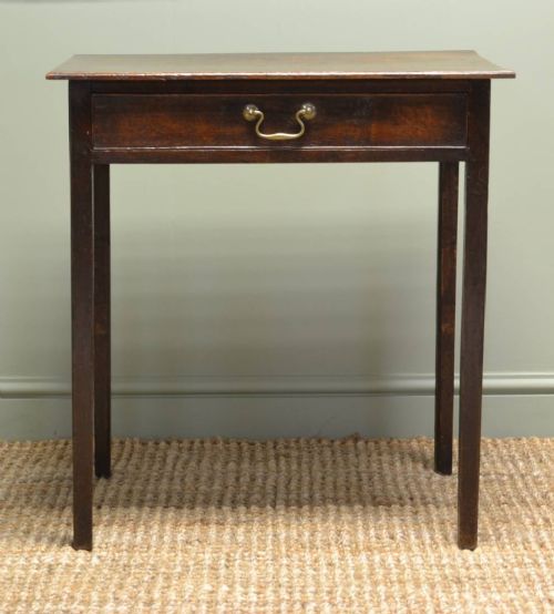 fig 1. Small Georgian Country Oak Antique Side Table