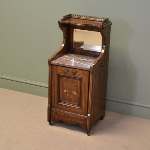 Unusual Victorian Rosewood Antique Coal Podonium.