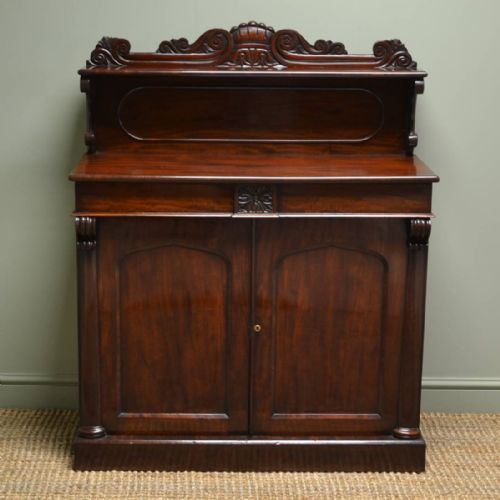 Spectacular Figured Mahogany Antique William IV Chiffonier / Cupboard