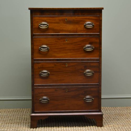 Quality Edwardian Tall / Slim Antique Chest of Drawers
