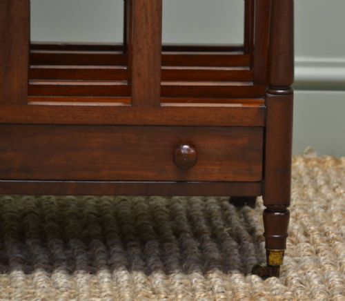 fig 1. Quality Small Mahogany Victorian Antique Canterbury