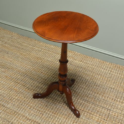 Beautifully Figured Victorian Mahogany Antique Occasional Table by Wylie & Lochhead Glasgow.